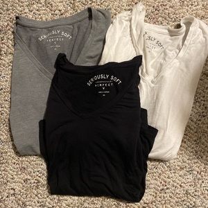 Aeropostale Seriously Soft Perfect V Bundle